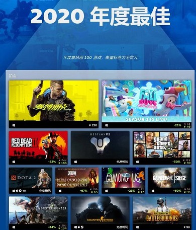2020 ʮsteamϷ񵥹