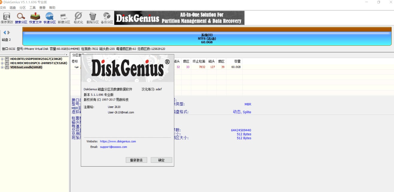 DiskGenius Pro v5.1.1.696 ƽרҵ