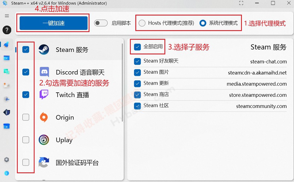 [Windows] Steamǿ Steam++v2.6.4