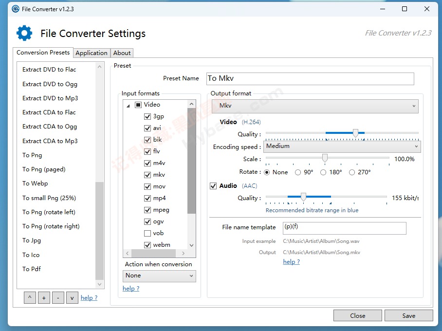 [Windows] ʽתЧʵǶ File Converter v1.2.3