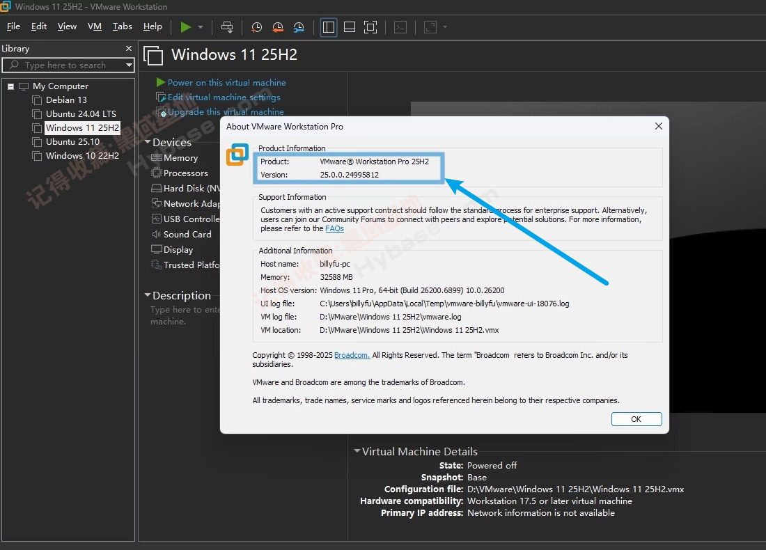 [Windows] VMware25H2ذ汾 VMware Workstation Pro 25H2 v25.0.0.24995812