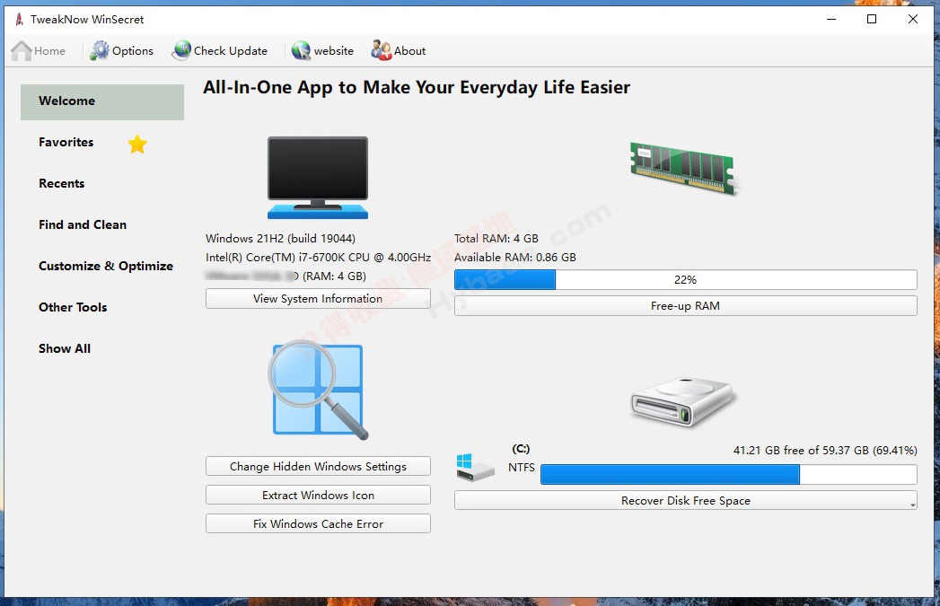 [Windows] ЧϵͳŻ TweakNow WinSecret Plus v6.7.8 Я