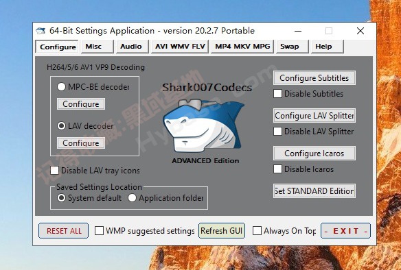 [Windows] Ƶ׼ Shark007 Codecs v20.2.7 Я